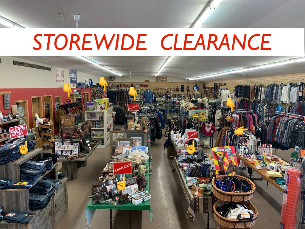 STOREWIDE CLEARANCE  50 - 75% OFF