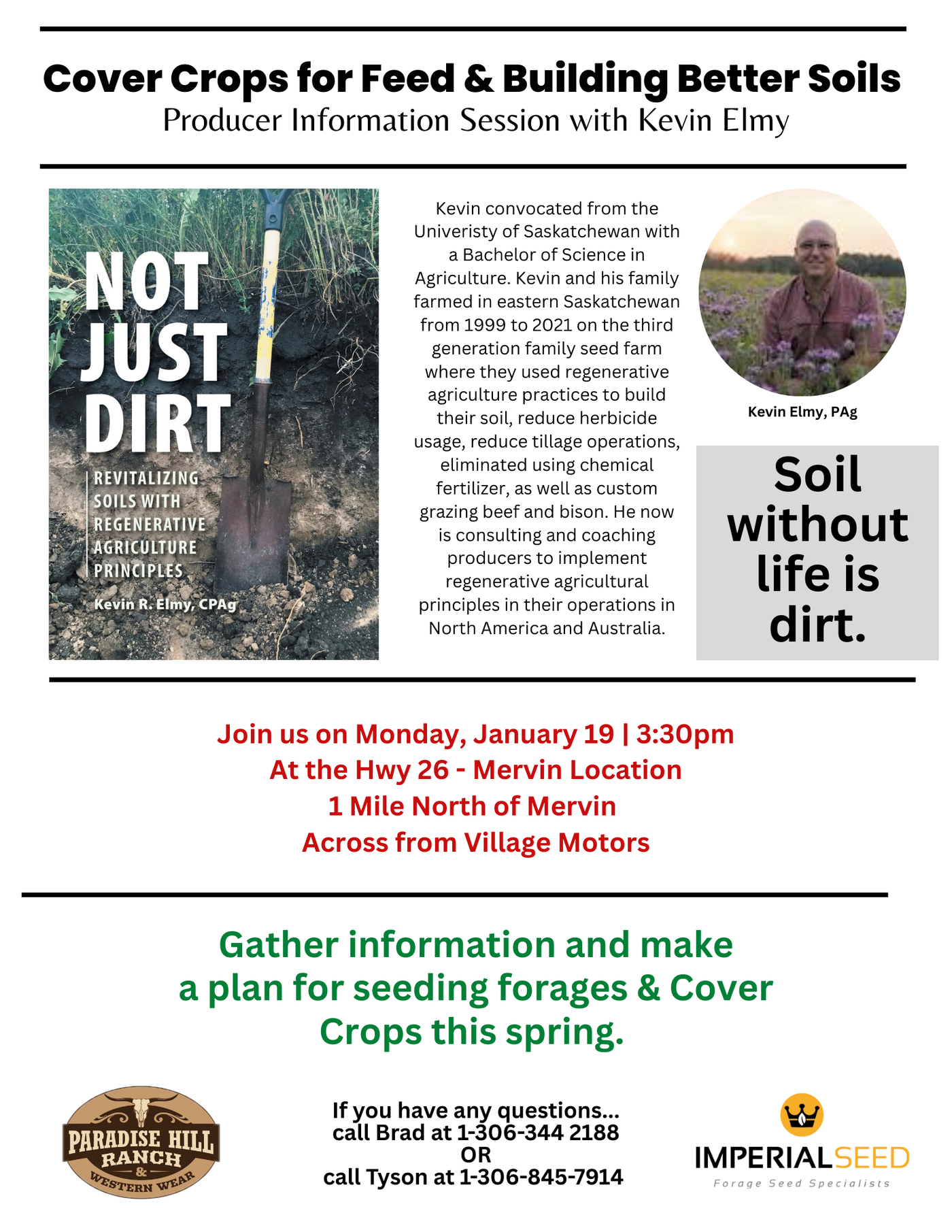 JOIN US! A producer information meeting in Mervin