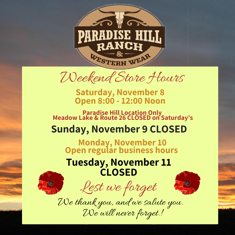 Weekend Store Hours