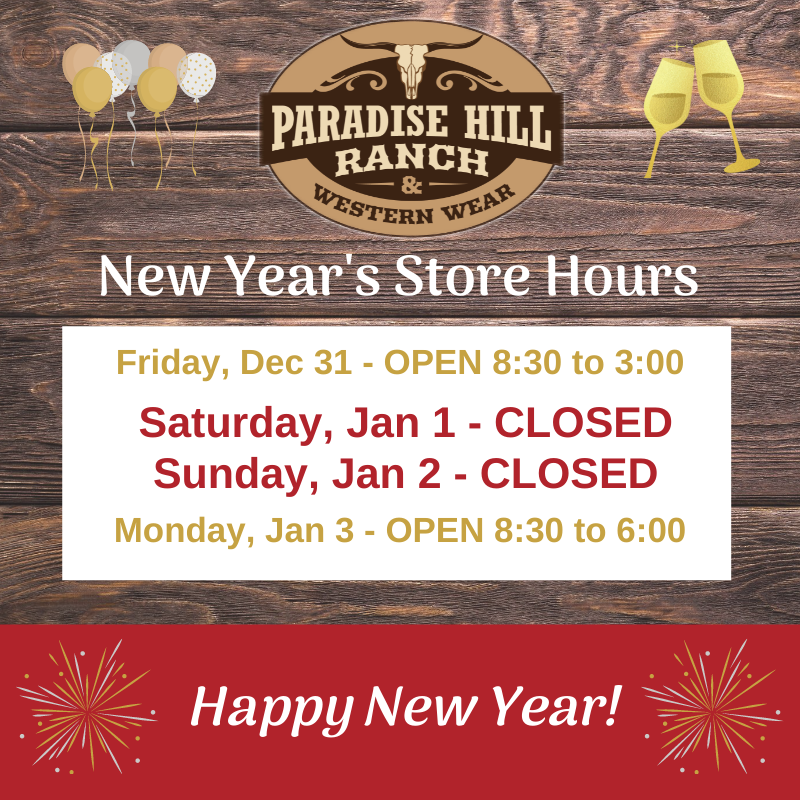 New Years Eve - Store Hours