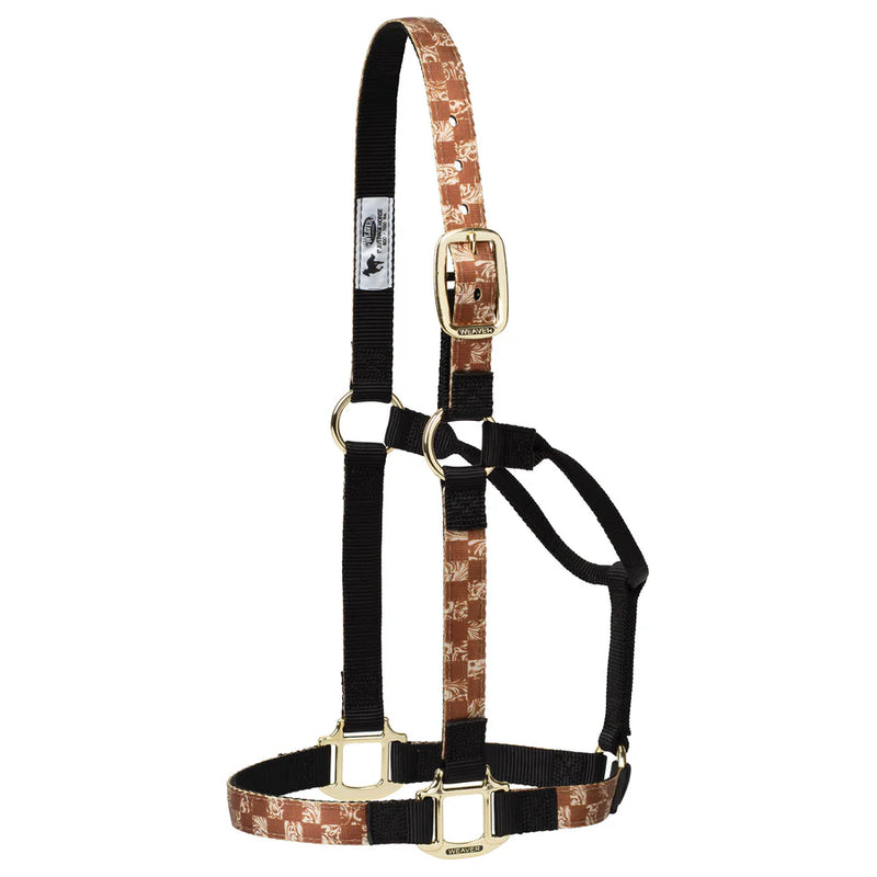 TK35-6781-Average-Check Halter Patterned Non-Adjustable
