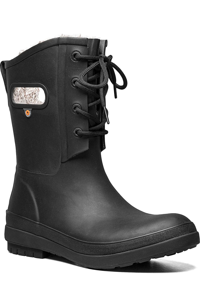 CL72704 Black Boots Bogs "Amanda" Lace Up