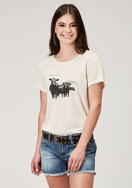 CL03-039-0513-2072 Womens Tee-"Talk Herdy To Me"-Crm