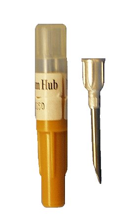 AC034-206 Needle Aluminum Hub 18gx 1" 5pk