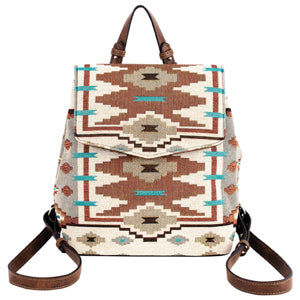 BG2611275971 Justin Ladies Mini Backpack Jaquard w/ Southwest Design