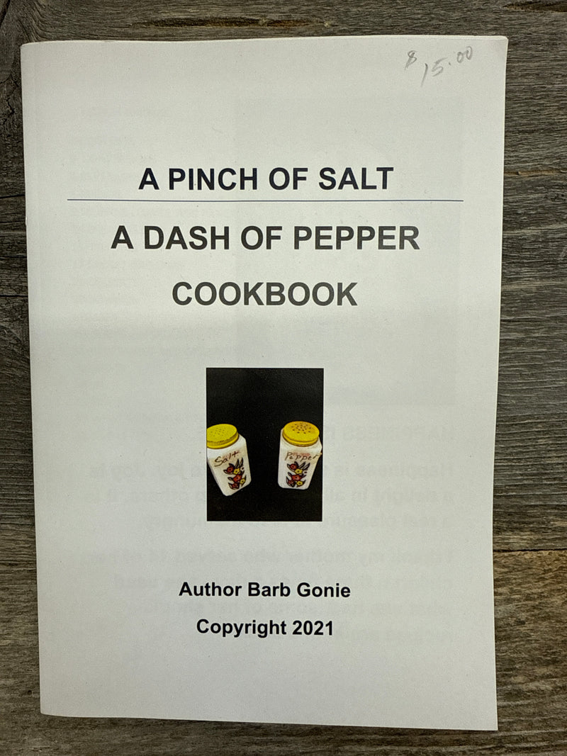 BGBOOK-BARB2 Cook Book "A Pinch of Salt Dash Of Pepper" (Barb Gonie)