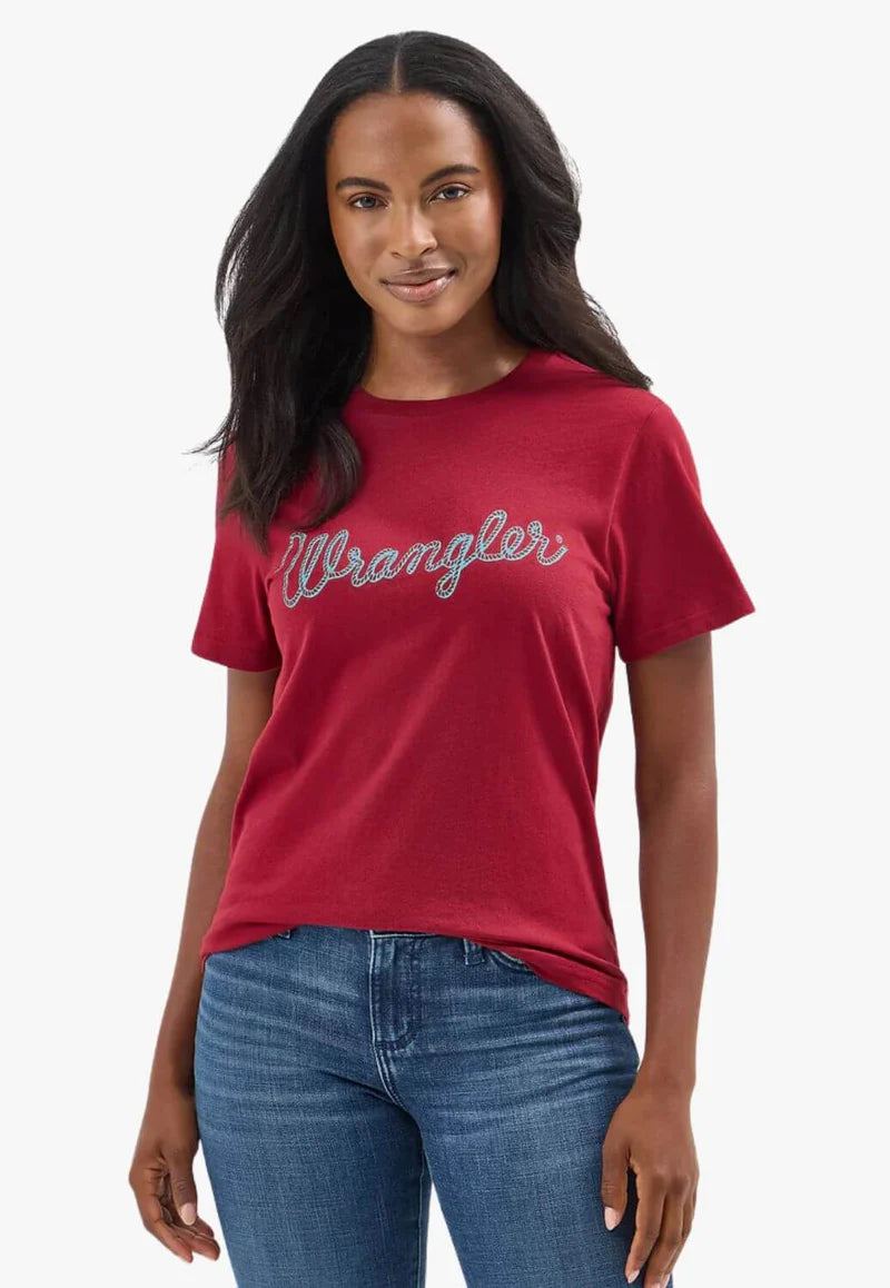 CL112354373 Wrangler Ladies T-Shirt Wrangler w/ Rope Logo