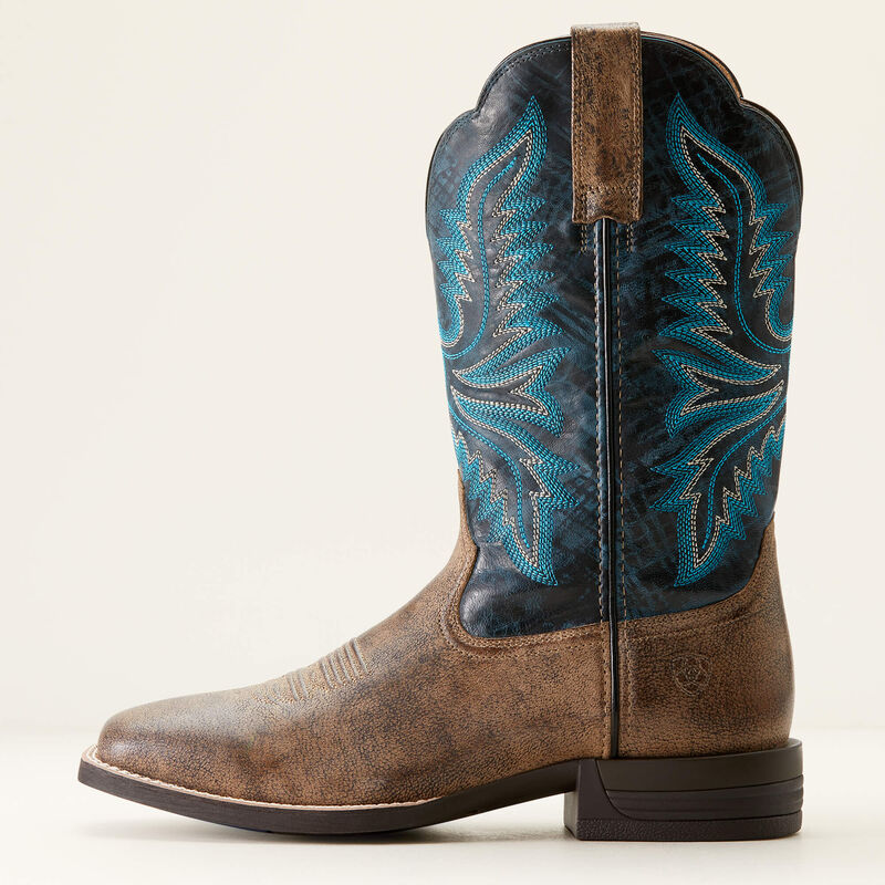 CL10053578-7.5-Royal/Nv Ariat Men's Cowboy Boots "Brush Creek"