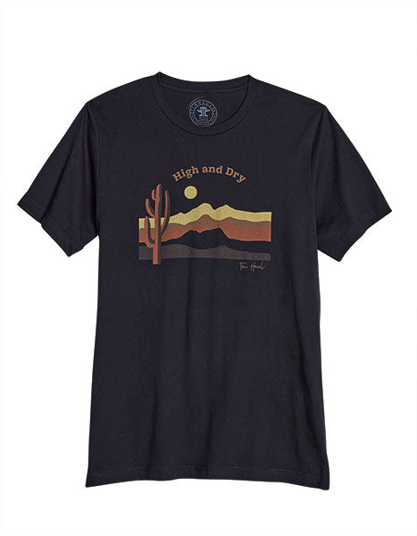 CL10-076-0501-0940 Ladies Tin Haul Tee High and Dry Screen Print - Blk