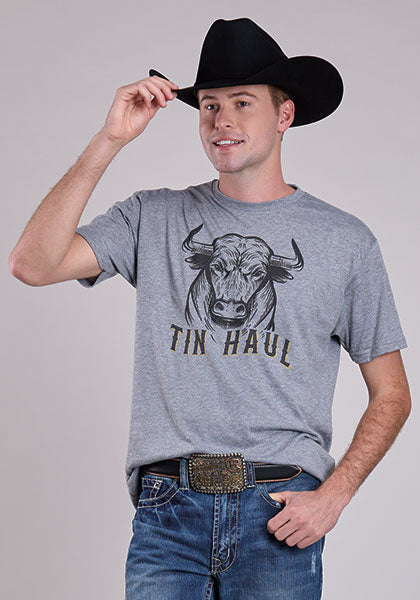CL10-076-0501-0961 Tin Haul T Shirt With Bull Logo