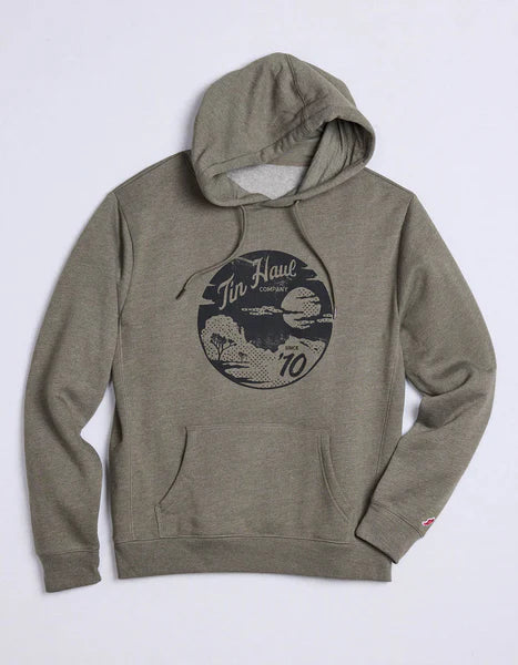 CL10-097-0300-0924 Tin Haul Hoodie - Scenery Screen Since '10 - Army Green