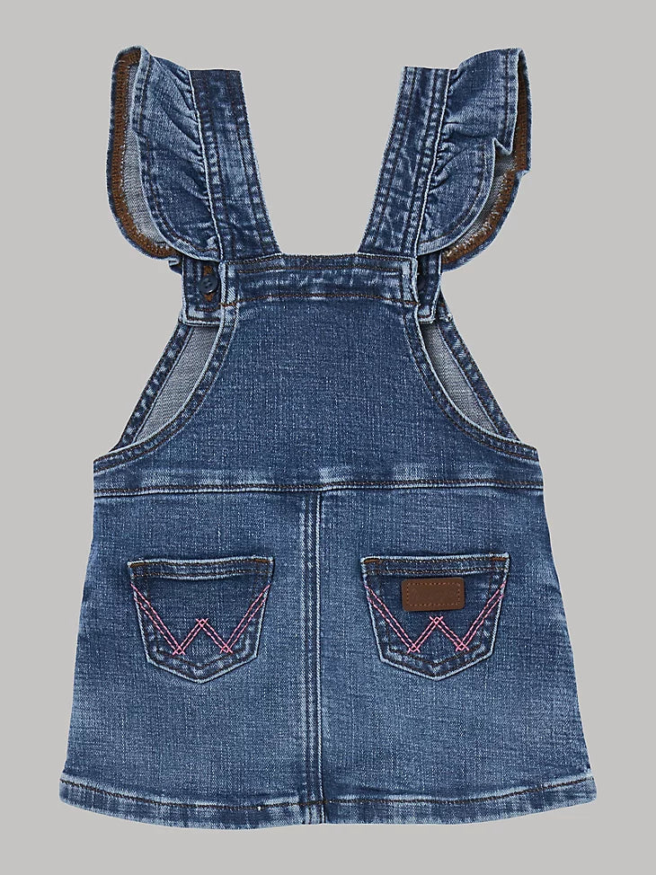 CL112344401 Baby Girl's Denim Coverall Skirt