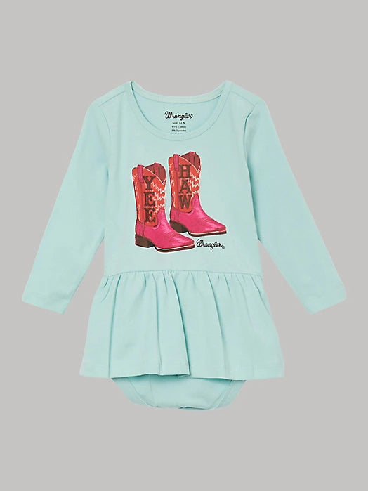 CL112344415 Baby Girl's L/S Onesie "Yee haw"