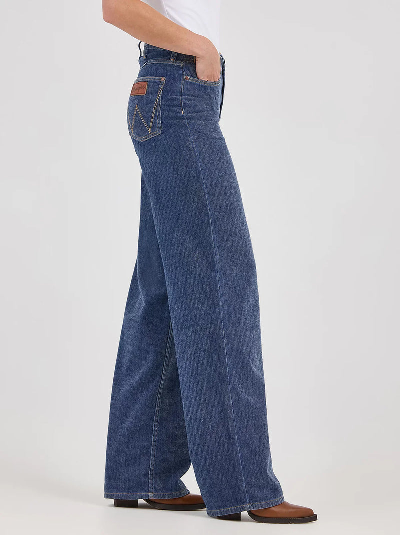 CL112371956 Wrangler Ladies Jeans High Rise Wide Leg