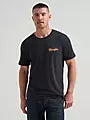 CL112380295- Wrangler Mens Tshirt- American Orginal w/Bronc- Blk