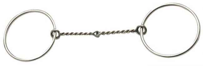 TK255454 Bit Loose Ring Thin Twisted Wire Snaffle