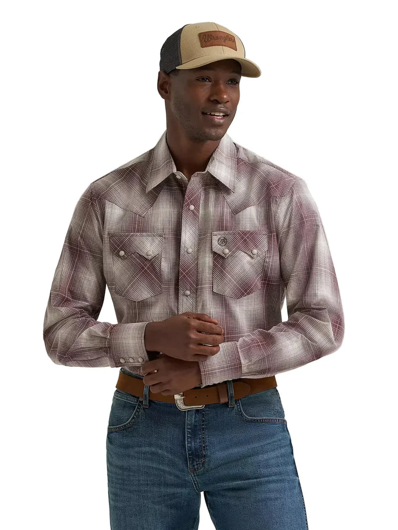 CL112374733 Men's Wrangler Retro L/S Snap- Plaid