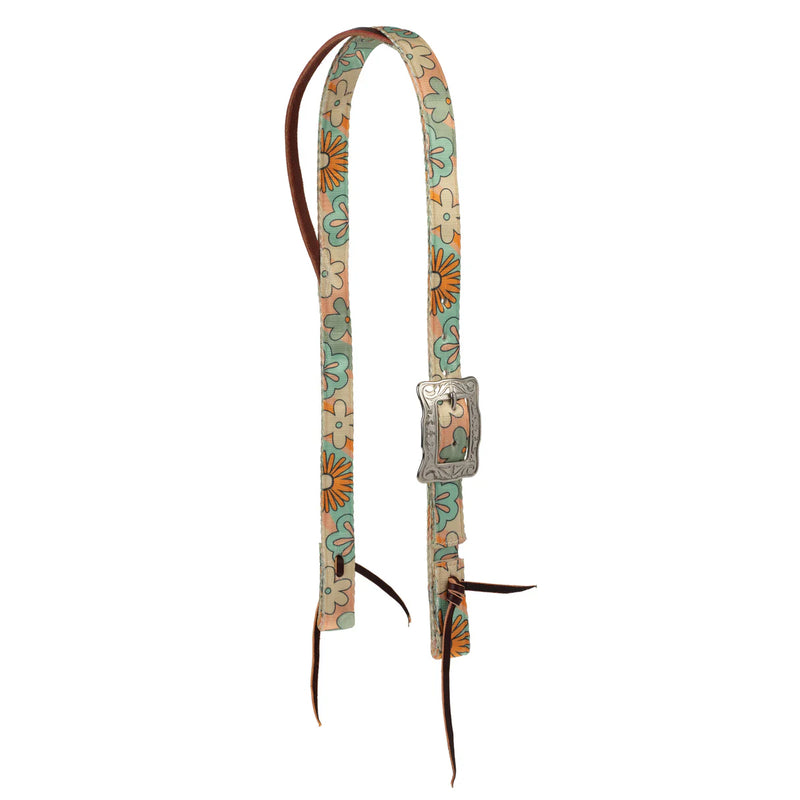 TK35300-02--Flower Headstall Poly Split Ear