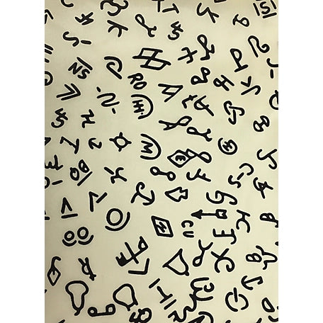 CLSCRFBRANDS--ivory Scarf Silk Cowboy Brands