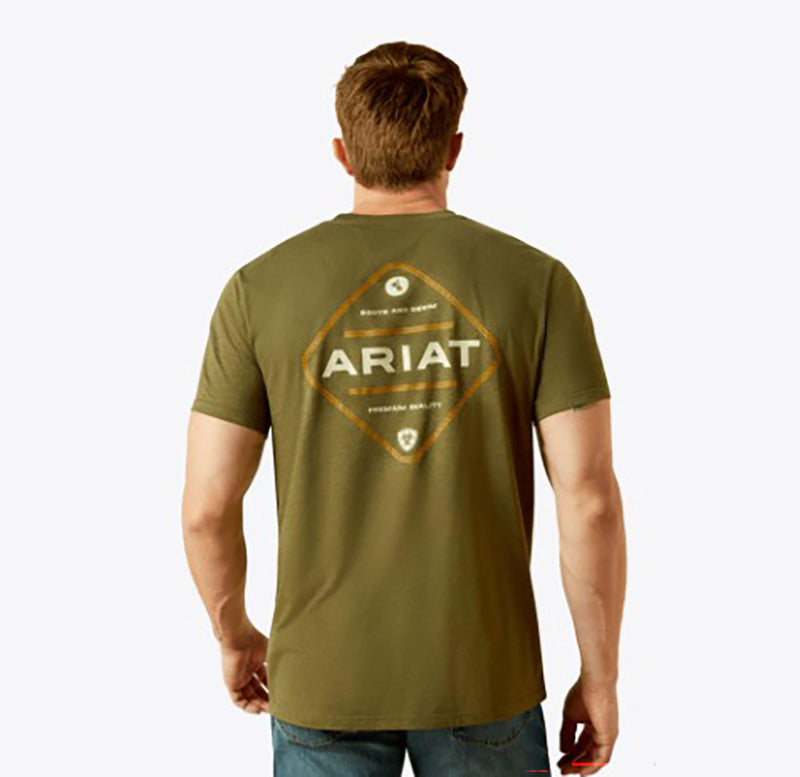 CL10062414 Ariat Men's Tshirt Front Pocket w/ Logo on Back