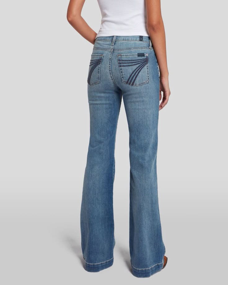 CL7U451005 7 For All Mankind Women's Dojo Trouser "Distress Authen"