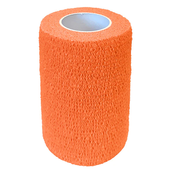 ACV540161--Orange Bandage Silverline Cohesive 4"