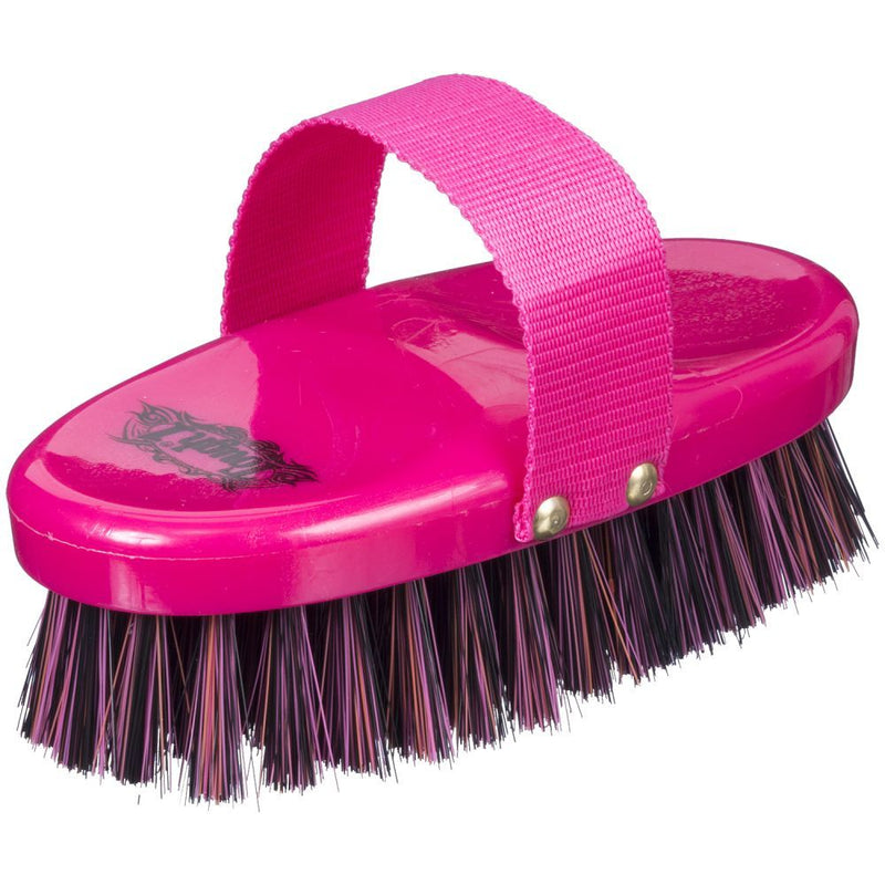 AC68-208--Pink Brush Med Bristle 7 1/4" Body Tough 1