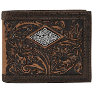 HG22054842W6 Justin Slim Bifold Wallet Classic Tooling w/Concho