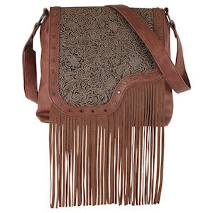 BG23195527 Purse -Catchfly Crossbody Tooled Yoke w/Fringe