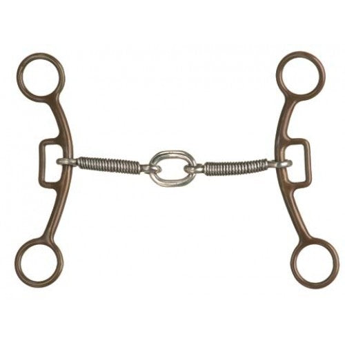 TK255325 Bit Gag 3pc Snaffle Wrapped Bars & Lifesaver Ring