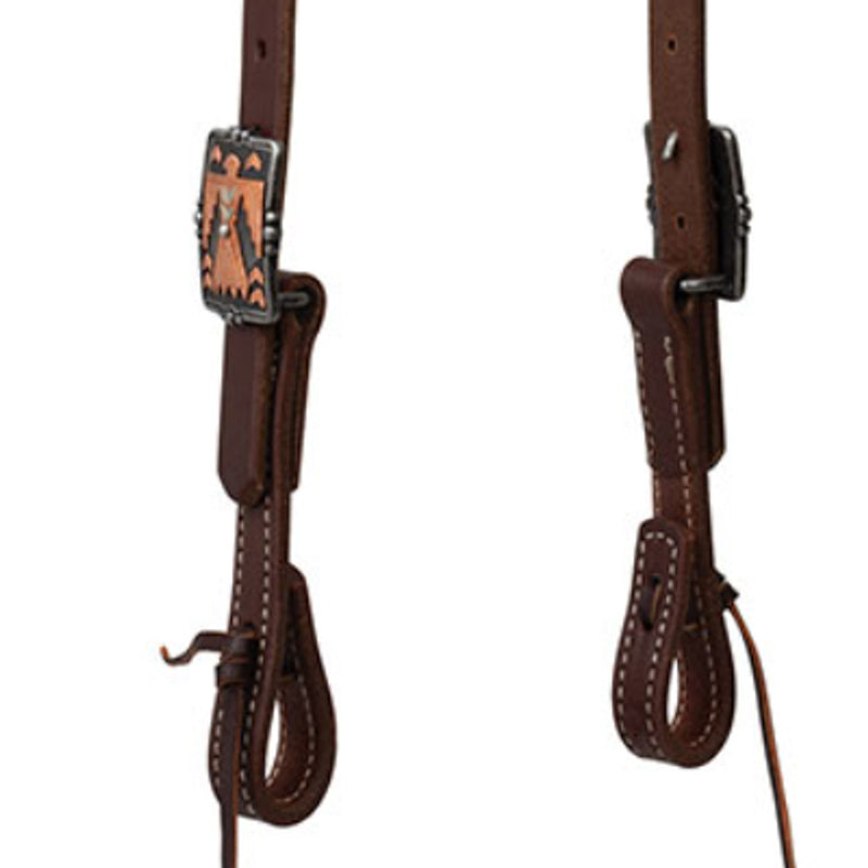 TK10010-01-15 Headstall Sliding Ear Thunderbird Buckle Working Tack