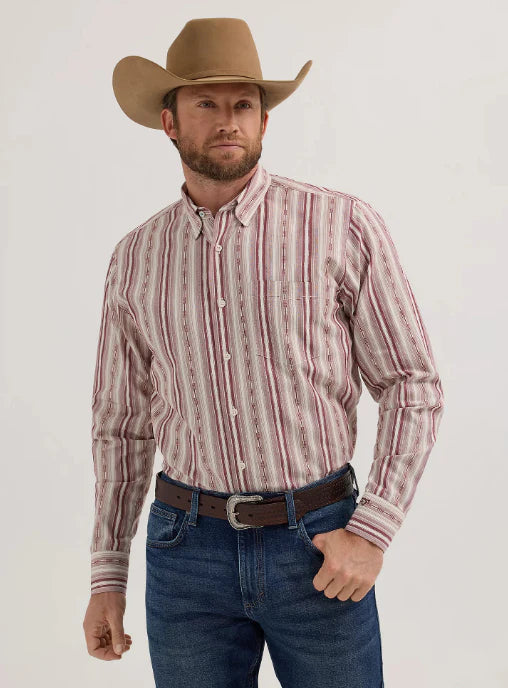 CL112357669 Wrangler Cody Johnson- L/S Buttom Up Shirt- Striped