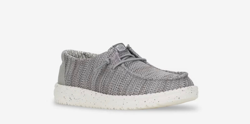 CL42073-030 Hey Dude Kids- Wally Y Stretch-  Sox Grey