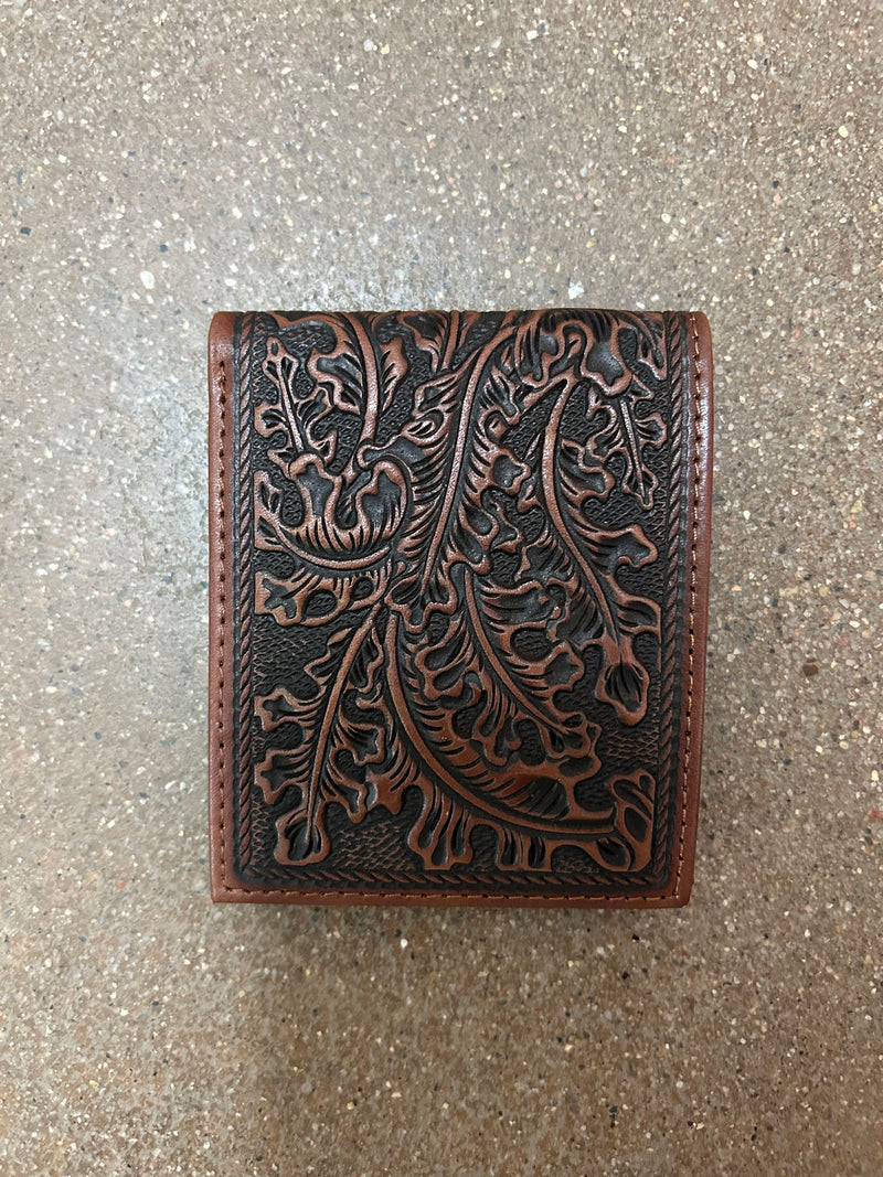 BG252057186 Justin Bifold Wallet Leaf Emboss