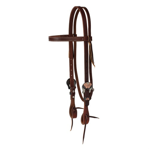 TK10-5099 Headstall Browband Work Tack FLoral