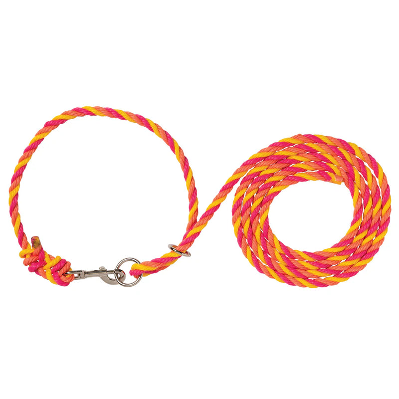 AC35-4040--478 Neck Rope Poly Adjustable Coral/HP/Ye