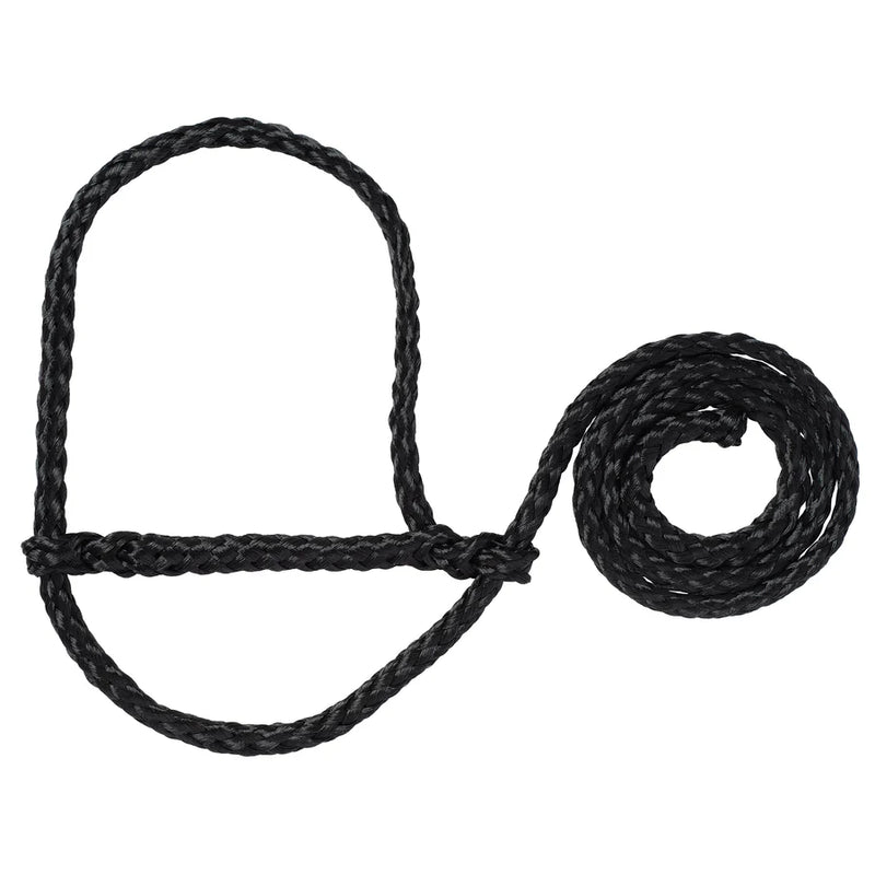 AC35-7840--Black Halter Rope Sheep & Goat