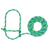 AC35-7900--477 Halter Rope Cattle Lime/Mint/Teal