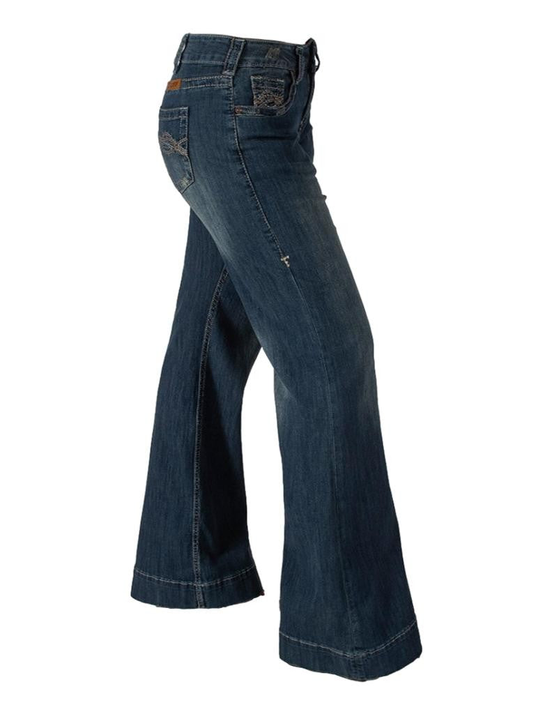 CLDFMDWT-30-L Jeans Cowgirl Tuff "Dark DFMI Trouser"