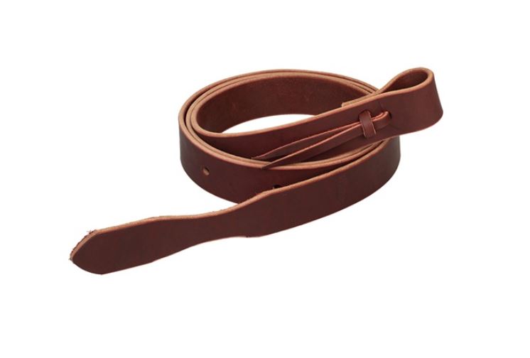 TK40-0948 Tie Strap Latigo Leather 1-1/4"x 6' w/Holes-Burgundy