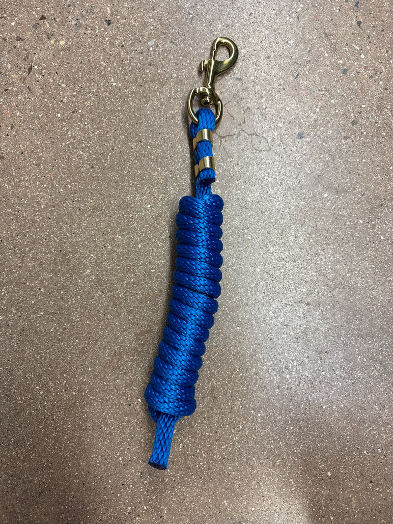 TKLR3940-BLUE Lead Rope Nylon 10'w/Heavy Brass Bolt Snap