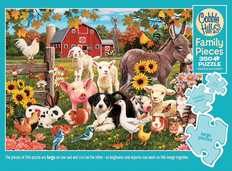 BG654-0581 Puzzle - Family Farm 350 pc (Family Pieces)