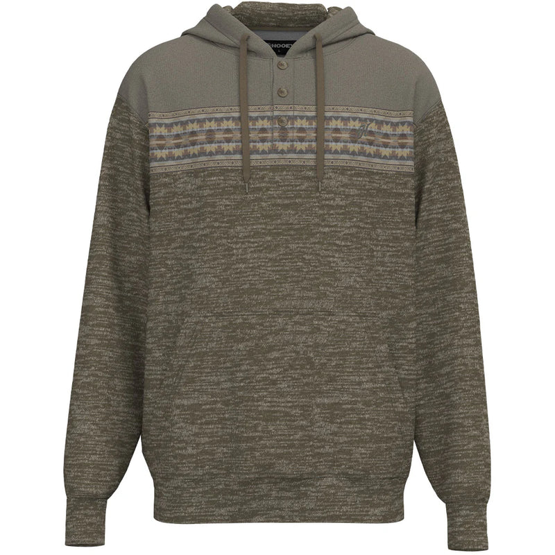 CLHH1347 Hooey Men's "Jimmy"- Shitake Hoodie- Brown/Tan/Aztec