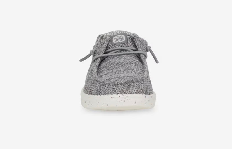 CL42073-030 Hey Dude Kids- Wally Y Stretch-  Sox Grey