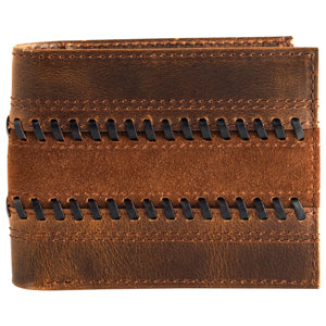 BG Justin Bifold Wallet Suede Trapunto