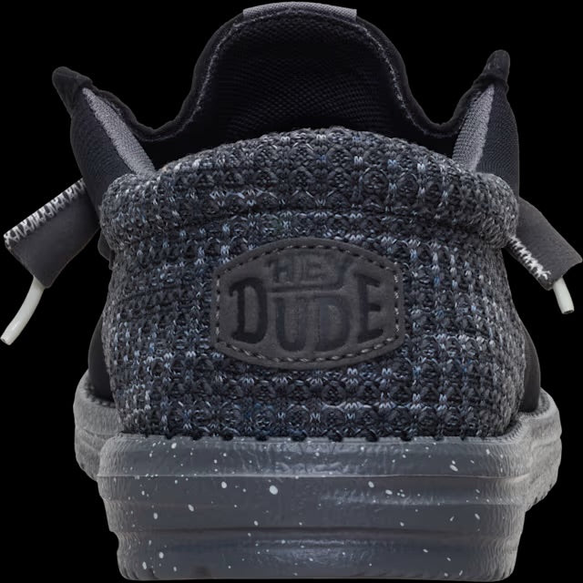 CL45146-0PM Hey Dude Men's- Wally Funk- Black/Smoke Grey