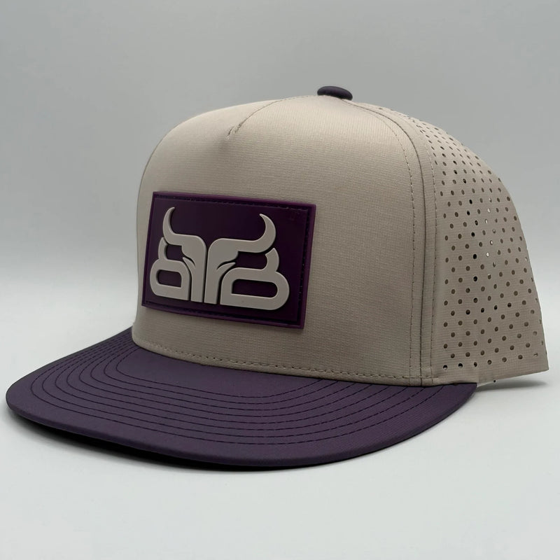CLCAP2-O/S-Purp/Tn Baredown Cap- Flat