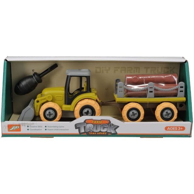 BGTJT87-96006 Farm Truck Set Tractor and Wagon