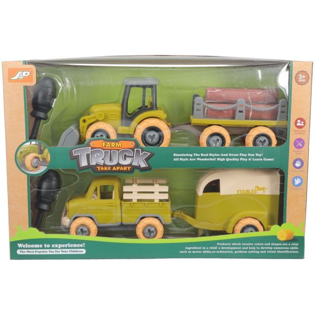 BGJTJ87-96008 Farm Truck Set Truck and Tractor