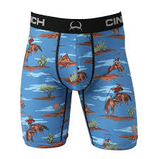CLMXY6001028-L Cinch Men's 9" Buckaroo Boxers